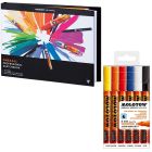 Molotow ONE4ALL™ Set mit 6 Markern und A5 Professional Skizzenbuch