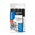 Pilot Pintor Welcome Set Schwarz 4 Stück - EF/F/M/B