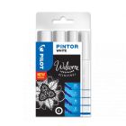 Pilot Pintor Welcome Set Weiß 4 Stück - EF/F/M/B