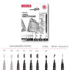 Uni-pin Urban sketching set 9 teilig