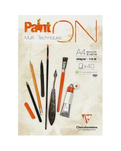 Clairefontaine Paint-ON A4 Block - Weiß