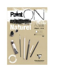 Clairefontaine Paint-ON A3 Block - Naturpapier