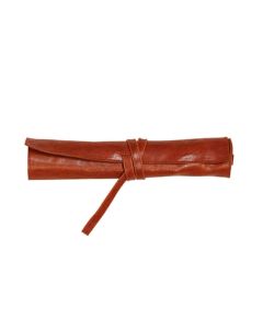 Rhodia Flying Spirit Leather Pencil Roll - Braun