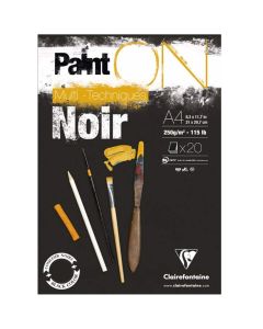 Clairefontaine Paint-ON A4 Block - Schwarz