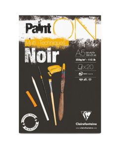 Clairefontaine Paint-ON A2 Block - Schwarz