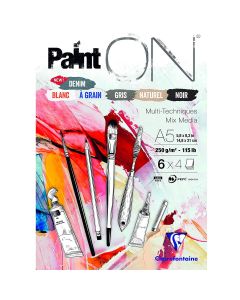 Clairefontaine Paint-ON A5 Block - 6 Farben
