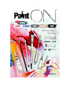Clairefontaine Paint-ON A4 Block - 6 Farben