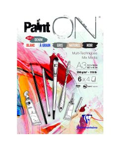 Clairefontaine Paint-ON A3 Block - 6 Farben