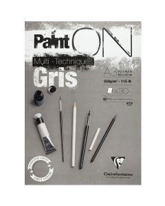 Clairefontaine Paint-ON A3 Block - Grau