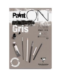 Clairefontaine Paint-ON A2 Block - Grau