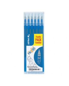 Pilot FriXion Ball - Set mit 6 Blaue Nachfüllungen - Mittlere Spitze