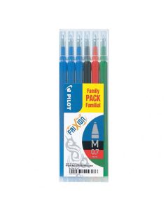 Pilot FriXion Ball - Set mit 6 Stück Nachfüllungen - Mittlere Spitze