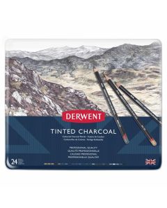 Derwent Tinted Charcoal 24 Bleistiftdose