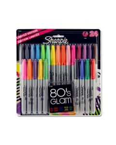 Sharpie 80's Glam Sammlung mit feiner Spitze - Satz von 24 Stück