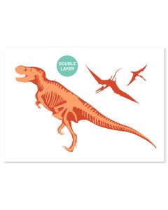 Dinosaurier Vorlage - A3 Größe - 2 Schichten