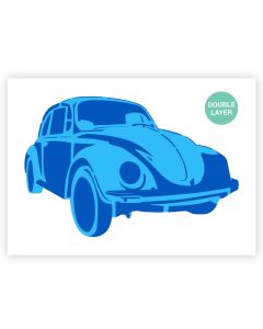 QBIX A3 Volkswagen Käfer Schablone - 2 Schichten