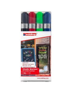 Edding 4095 Kreidemarker-Set mit 4 Farben