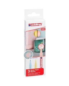 Edding 751 Farbmarker-Set mit 3 Pastellfarben