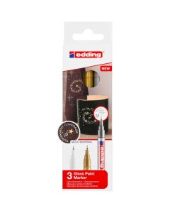 Edding 780 Farbmarker-Set mit 3 Metallic-Farben