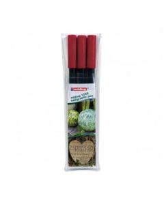 Edding 1255 Kalligraphiestift Rot - 3 Stück Set