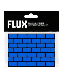 FLUX Eierschalen-Aufkleber 50 Stück Bricks Cyan