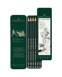 Faber-Castell 9000 Graphitstifte 6er-Satz