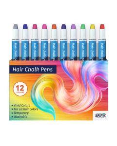 QBIX Haarkreideset - 12 Stück temporäre Haarfärbung