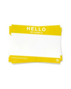 Hallo, mein Name ist Aufkleber 50pcs Gelb