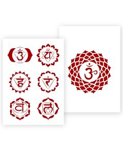 Chakra-Schablone in 3 Größen