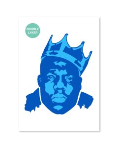 QBIX Notorious BIG Schablone - A3-Format - 2 Schichten