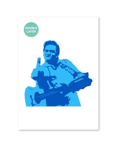 QBIX Johnny Cash Schablone - A3-Format - 2 Schichten