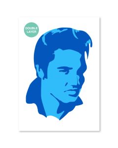 Elvis Presley Vorlage - A3-Format - 2 Ebenen