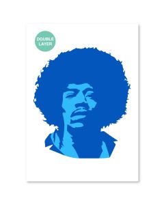 Jimi Hendrix Vorlage - A3-Format - 2 Ebenen