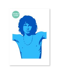 QBIX Jim Morrison Schablone - A3-Format - 2 Schichten