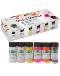 KREUL Magic Marble Effect Paint 6er-Set Neonfarben