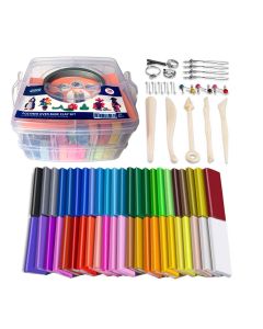QBIX Polymer Clay Set - 36 Farben (28 g / ps) Modelliermasse