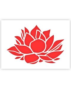 Lotusblume Vorlage in 3 Größen