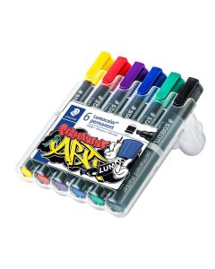 Staedtler Lumocolor ART 350 - Permanenter Stiftsatz von 6