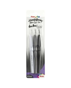 Pentel Brush Pen Shadow Edition 3er-Set