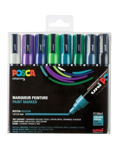 Posca PC5M Marker-Set mit 8 kalten Farben