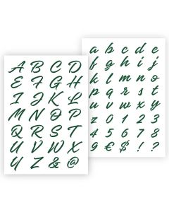 QBIX Briefvorlage Dekorative Buchstaben in 2 Größen