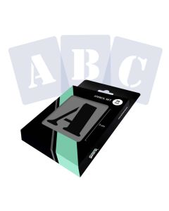 Buchstabenschablonensatz Komplettes Alphabet - Serif - 2 Größen