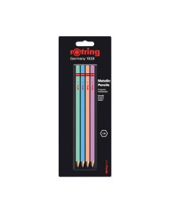 Rotring Metallic HB Bleistiftset - 4 Stück