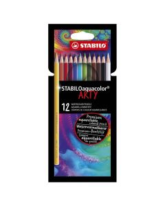 STABILO Aquacolor Aquarellstifte Satz mit 12 Farben