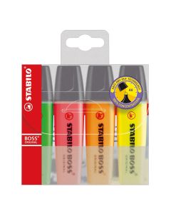 STABILO BOSS Original Highlighter Marker 4er-Set