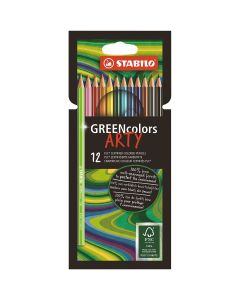 STABILO GREENcolors Buntstifte Satz mit 12 Farben