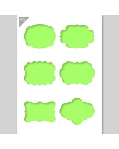A3 Ornament Shapes Vorlage