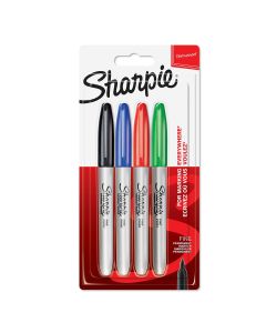 Sharpie Permanent Classic Fine Marker - 4x Packung