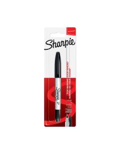 Sharpie Twin Tip Permanent Marker Blister - 1x schwarz