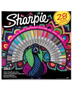Sharpie Special Edition Pfau Feinpunktset - 20 Marker + 8 Fineliner